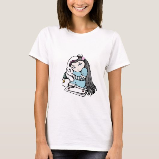T-shirt Alice et le lapin blanc (Devant)