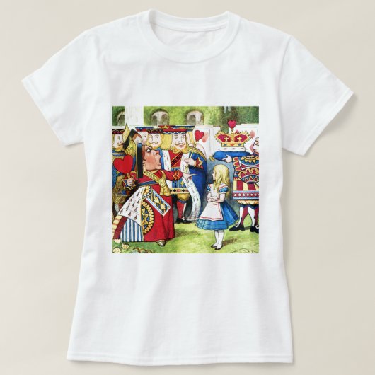 T-SHIRT ALICE & LA REINE DES COEURS EN WONDERLAND (Design devant)