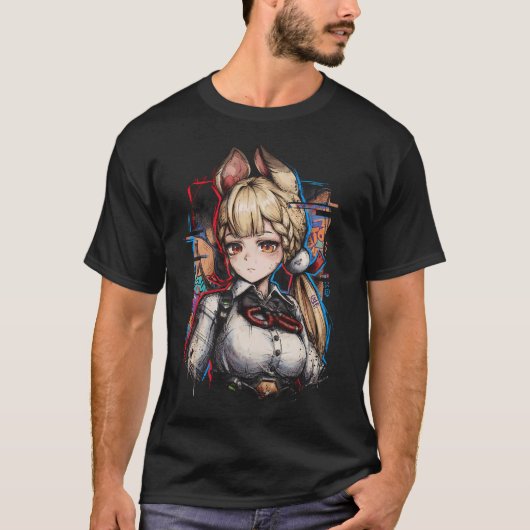 T-shirt Alice Thymefield ZZZ Queue de lapin jumelle Thiren (Devant)