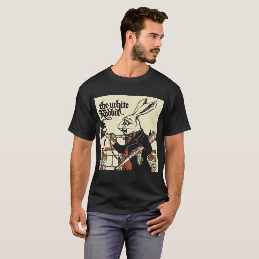 T-shirt Alice White Rabbit Classic Wonderland (Devant entier)