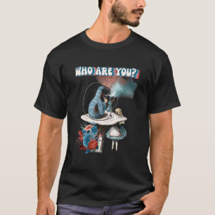 T-shirt Alice Wonderland Chenille Fumant Narguilé