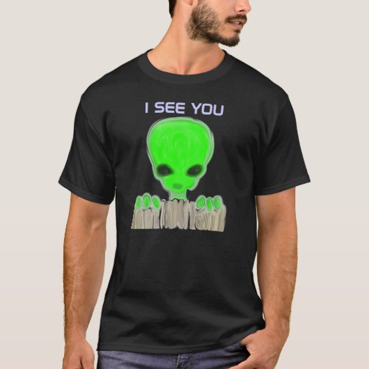 T-shirt alien 3-Eyed (avant et dos) (Devant)