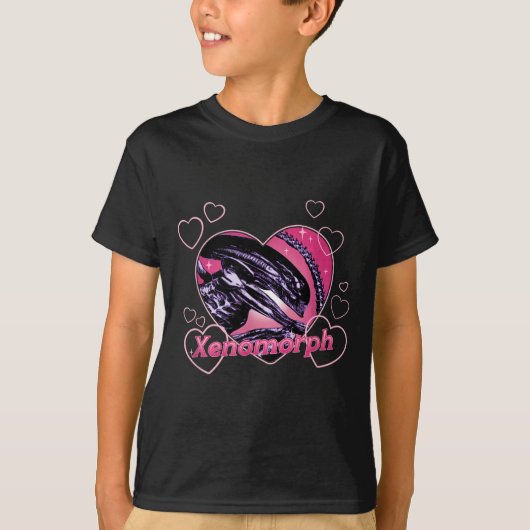 T-shirt Alien 3 Valentine's Day Loving Xenomorph Heart Rtr (Devant)