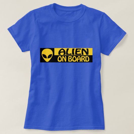 T-SHIRT ALIEN À BORD (Design devant)