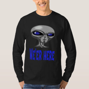 T-shirt Alien À Partir De Parties De L'Espace Ou Du Sous-S