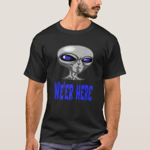 T-shirt Alien À Partir De Parties De L'Espace Ou Du Sous-S