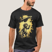 T-shirt Alien Abduction Singe Ape OVNI vaisseau spatial Ex (Devant)