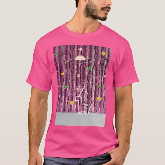 T-shirt Alien Abstrait Dino (Devant)