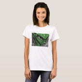 T-shirt Alien abstrait effrayant (Devant entier)