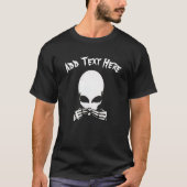 T-shirt Alien, ajouter dire, modifier du texte (Devant)