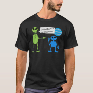 T-shirt Alien amusant