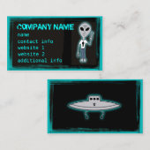 T-shirt Alien amusant Cartes de visite personnalis (Devant / Derrière)