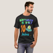 T-shirt Alien Anniversaire Boy Party Thème Spacship (Devant entier)