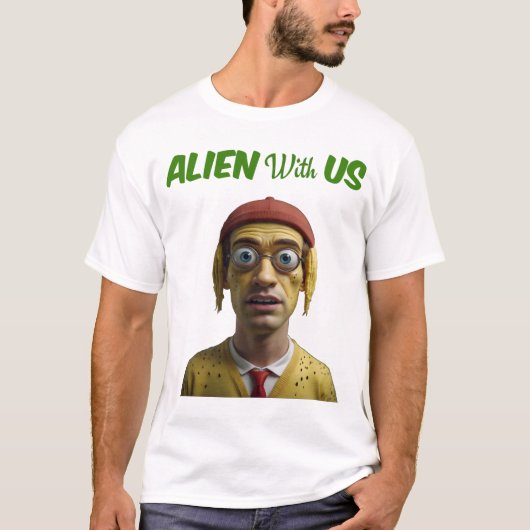 T-shirt Alien avec nous (Devant)
