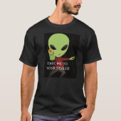 T-shirt Alien avec pistolet à rayons (Devant)