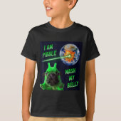 T-shirt Alien Bble Funny Brainrot Dog Meme Space I Am Bble (Devant)