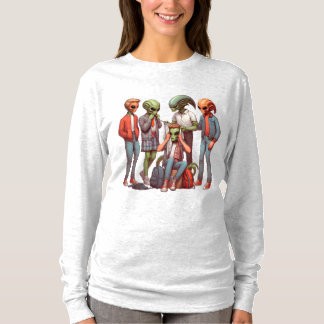 T-shirt Alien Campout: Cosmic Adventure Awaits