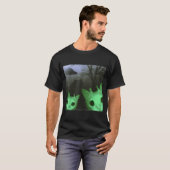 T-shirt Alien Cats Ufo Funny Creepy Cat Meme For Men Women (Devant entier)