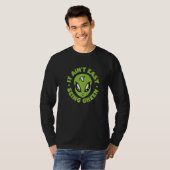 T-shirt Alien C'est pas facile d'être vert (Devant entier)