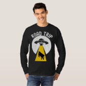 T-shirt Alien cow abduction UFO spaceship Road trip (Devant entier)