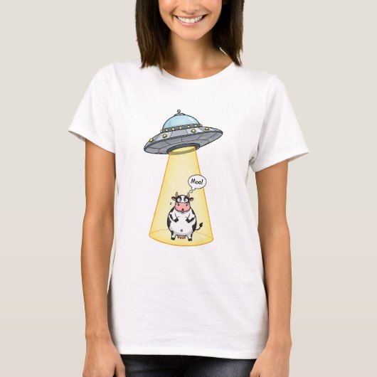 T-shirt Alien Cow Encounter (Devant)