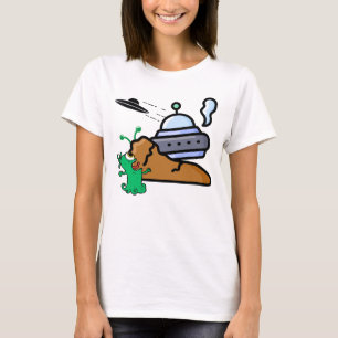 T-shirt Alien Crash Landing Retro.w