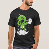 T-shirt Alien Dabbing - Bowling (Devant)