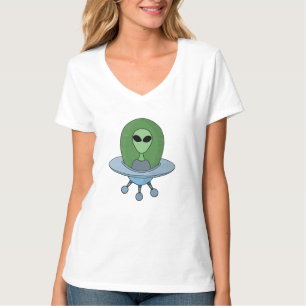 T-shirt Alien dans son petit vaisseau spatial