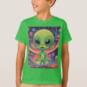 T-shirt Alien de bébé (Devant)