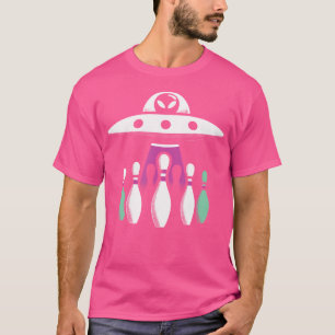 T-shirt Alien de Bowling Pins d'enlèvement Ufo Drôle Alien