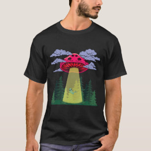 T-shirt Alien de champignon enlèvement espace psychédéliqu