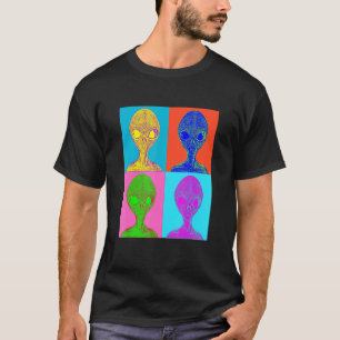 T-shirt Alien de culture pop popart coloré