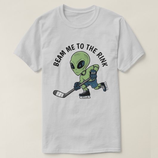T-shirt Alien de hockey (Design devant)