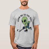 T-shirt Alien de hockey (Devant)