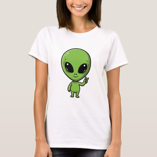 T-shirt Alien de la paix (Devant)
