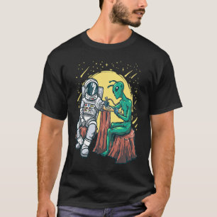 T-shirt Alien de l'espace extra-atmosphérique Encre astron