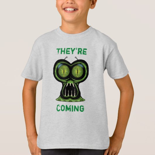 T-shirt Alien de l'espace pour enfants Sweatshirt ComfortB (Devant)