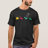 T-shirt Alien Dinosaur UFO Abduction Funny Dinosaur UFO (Devant)