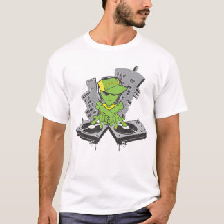 T-shirt Alien DJ en couleurs