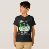 T-shirt Alien Dont Believe In You Either Funny Alien Long  (Devant entier)
