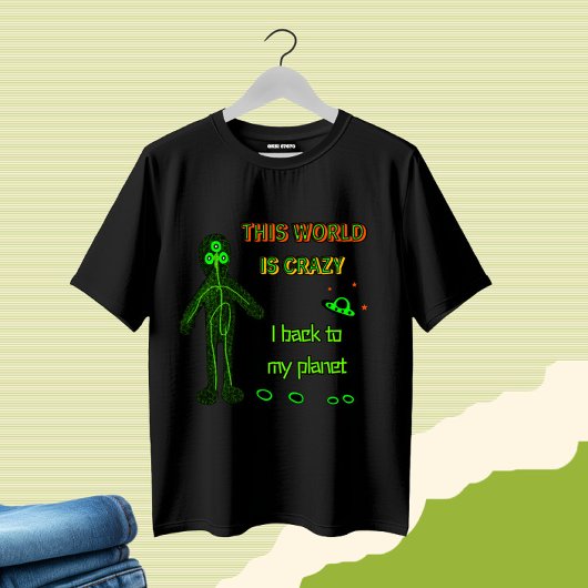 T-shirt Alien drôle