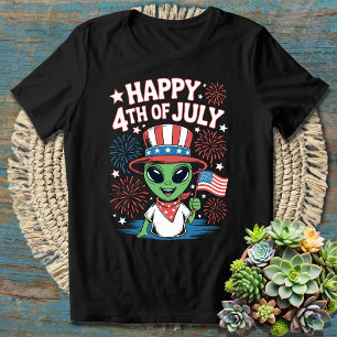 T-shirt Alien drôle - Indépendance des Etats-Unis