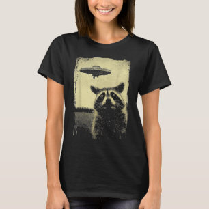 T-shirt Alien d'UFO Raccoon bizarre