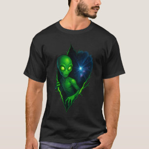 T-shirt Alien émergeant de la faille étoilée