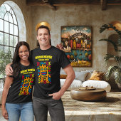 T-Shirt Alien en néon orange - Créature d'art pop