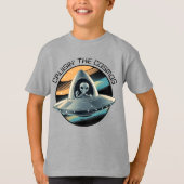 T-shirt Alien en vaisseau spatial (Devant)