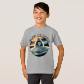 T-shirt Alien en vaisseau spatial (Devant entier)
