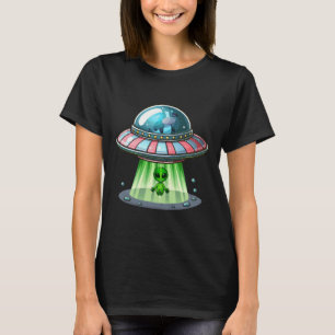 T-shirt Alien enlevant une vache