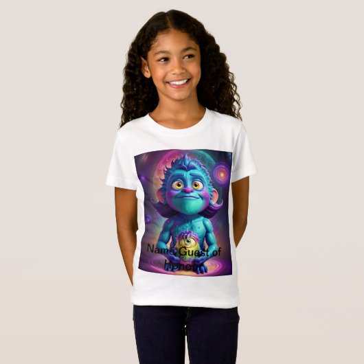 T-Shirt Alien et ami de l'espace (Devant entier)