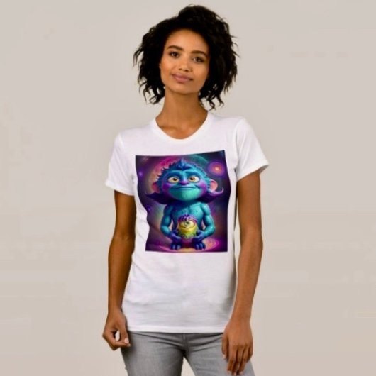 T-shirt Alien et ami de l'espace